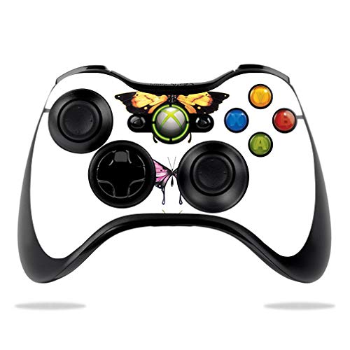 MightySkins Protective Vinyl Decal Wrap Cover for Microsoft Xbox 360 Controller - Flutter Design | Durable, Customizable Skin | Easy to Apply & Remove | Made in USA | Perfect for Gaming, Collectors & Personalization