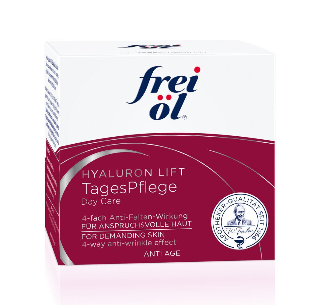 Frei Oil Anti-Aging Hyaluronic Acid Lift Day Cream 50ml - Hydrating & Firming Face Moisturizer for Wrinkles & Fine Lines, Daytime Skincare Routine