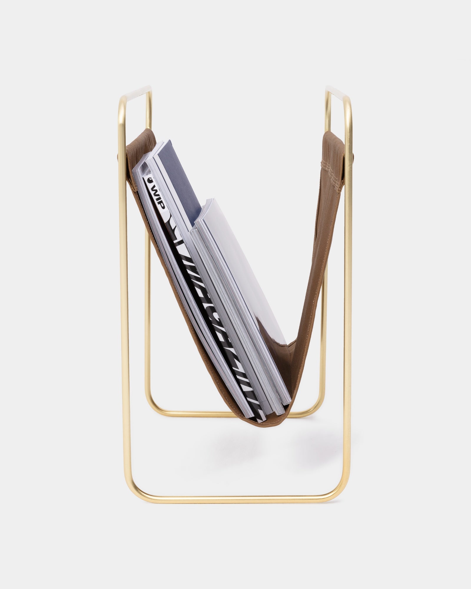 Hamilton Brown Canvas Magazine Holder - Stylish & Durable Magazine Organizer for Living Room, Office, or Bedroom Storage