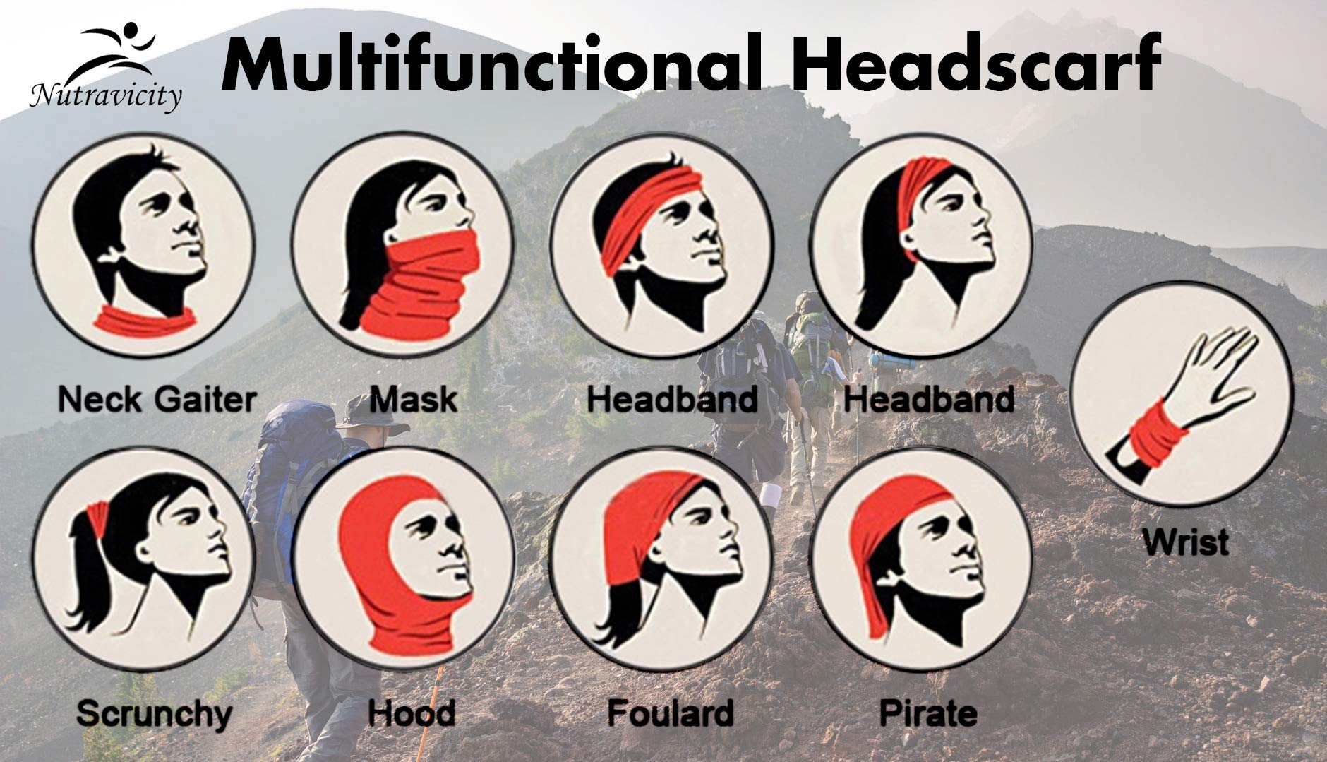 UV Protection Neck Gaiter Face Mask - Reusable Balaclava Scarf for Sun, Dust & Wind Protection - Perfect for Hiking, Cycling & Outdoor Activities