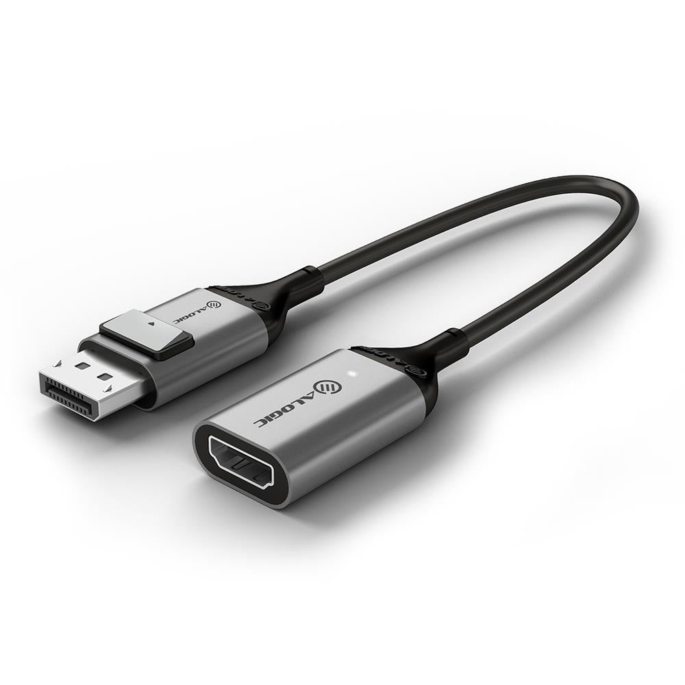 ALOGIC Ultra DisplayPort to HDMI Adapter 4K 60Hz - Gold-Plated Connector for High-Speed Signal Transmission - Perfect for Gaming, Home Theater & Office Monitors
