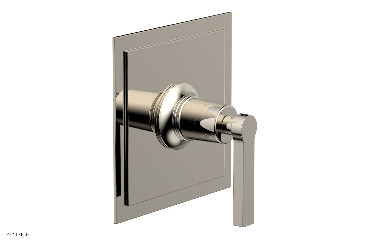 HEX MODERN Pressure Balance Shower Plate & Lever Handle Trim 4 104 - Sleek Bathroom Faucet for Modern Showers, Perfect for Home Renovation & Spa-Like Experience