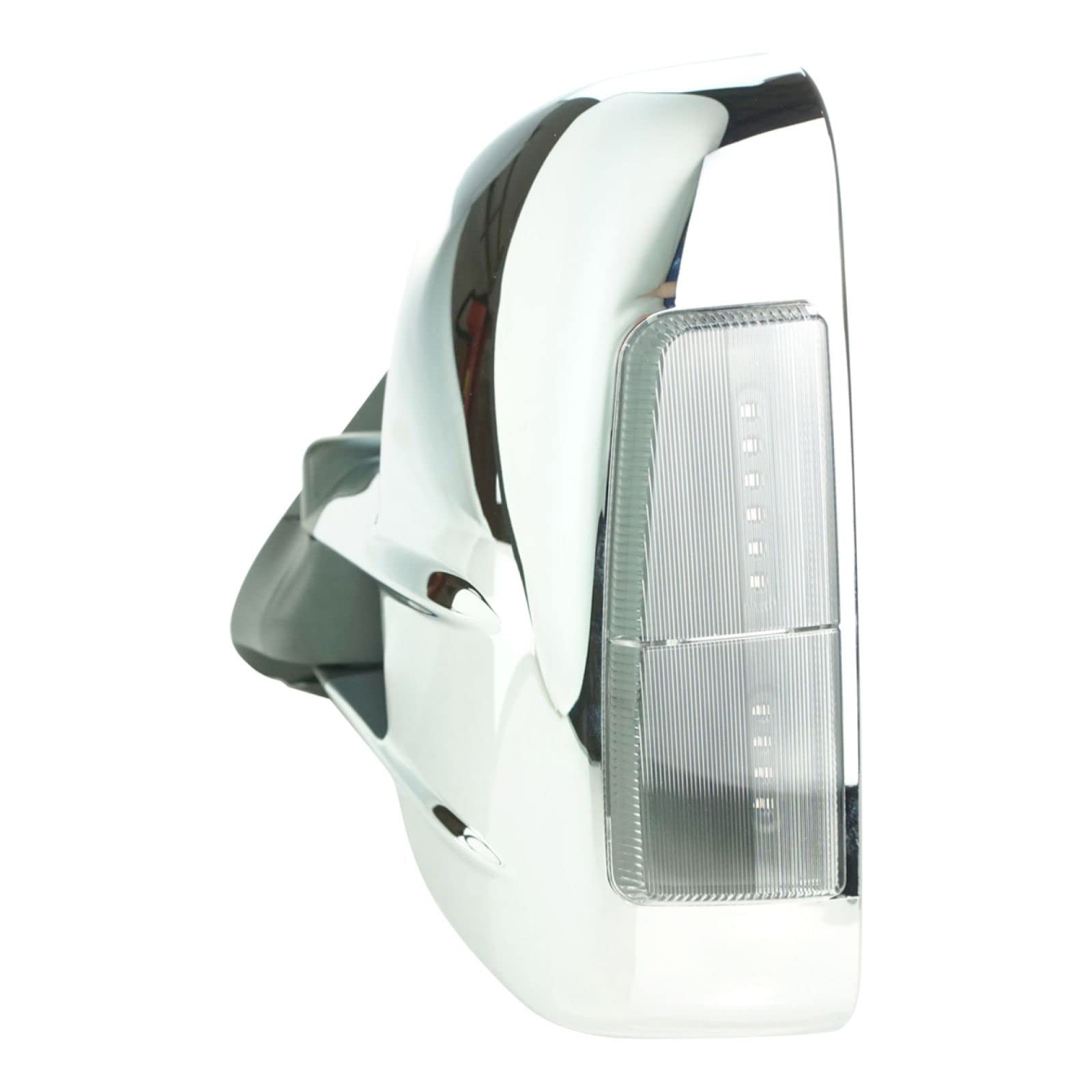 Heated Power Telescoping Side View Mirrors with Turn Signal for Chevy GMC - Chrome Pair Set - Perfect for Winter Driving & Enhanced Safety