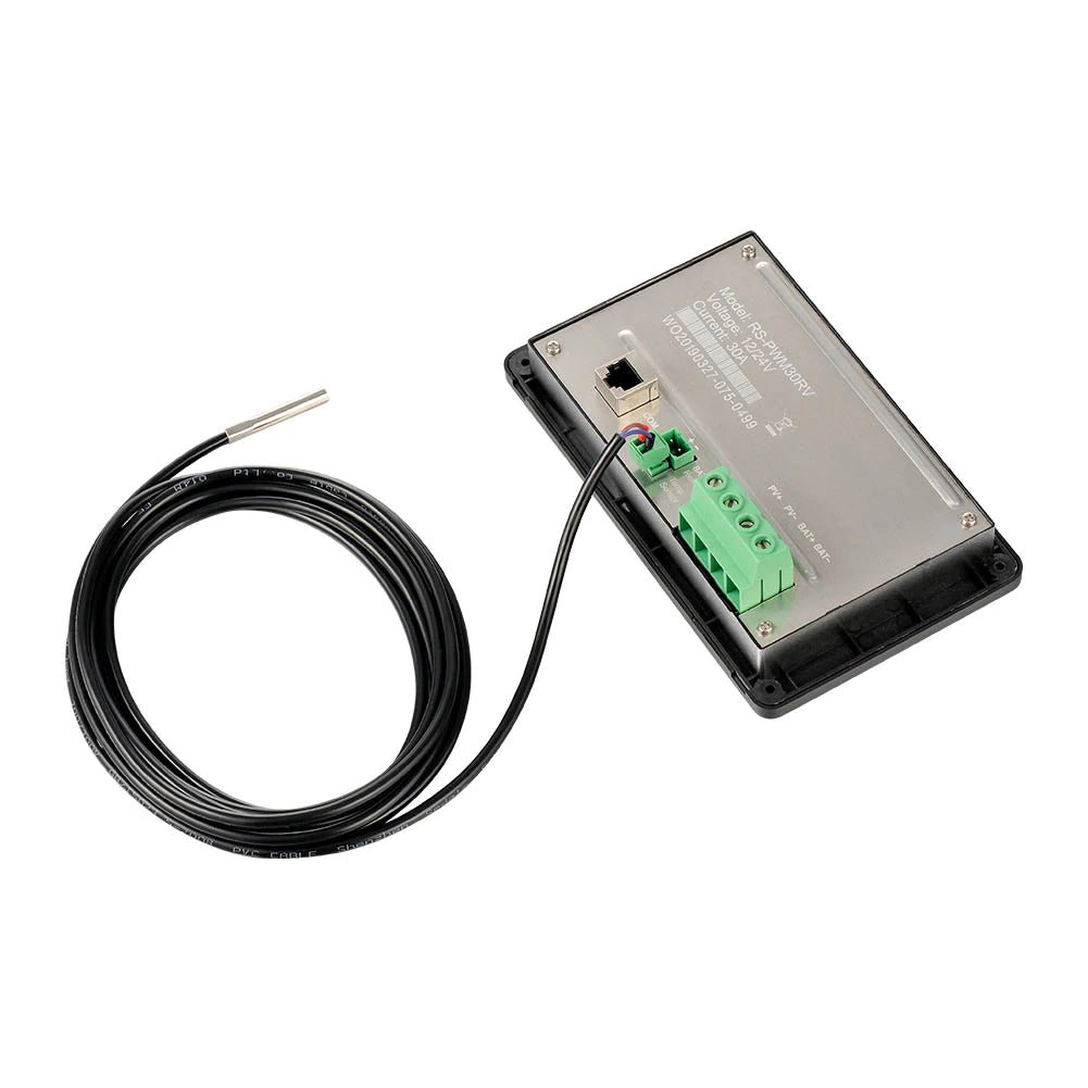 Rich Solar 30 Amp MPPT Solar Charge Controller with LCD Display - Waterproof & Flush Mount for RV, Boat, Off-Grid Power Systems