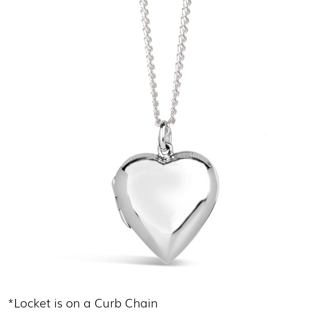 Large 2 Photo Heart Locket Necklace in Silver - Perfect for Couples & Family Keepsakes - Valentine's Day Gift & Memorial Jewelry