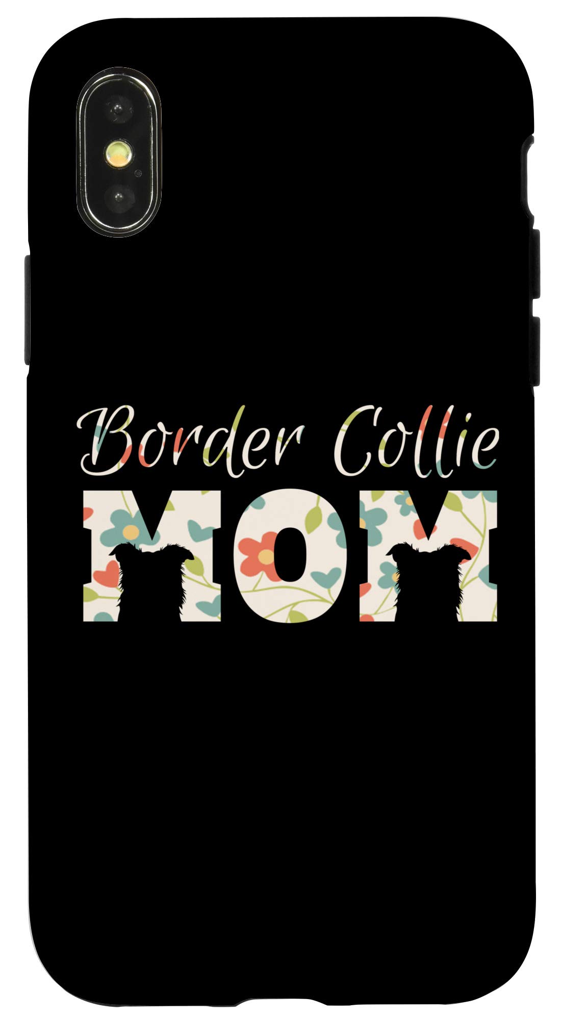iPhone X/XS Case - Cute Border Collie Mom Design - Slim Protective Phone Cover for Women - Perfect for Work, Travel & Everyday Use