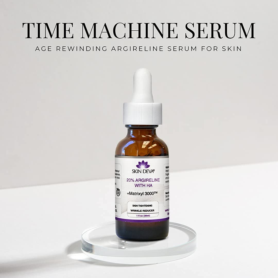 SKIN DEVA 20% Argireline Serum with Matrixyl 3000 & Hyaluronic Acid - Anti-Aging Face Serum for Wrinkle Reduction, Skin Toning & Collagen Stimulation | Perfect for Daily Skincare Routine & Nighttime Anti-Wrinkle Treatment