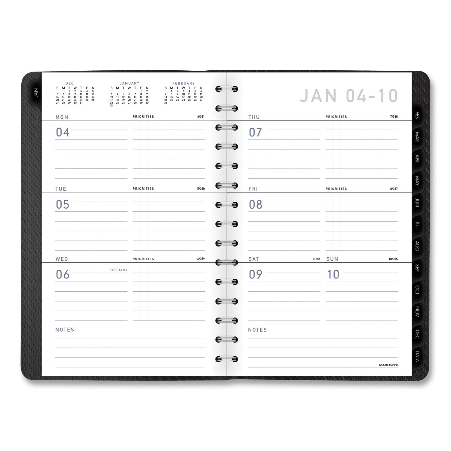 AT A GLANCE® 2025 Weekly & Monthly Planner - Open Block Format, 8.5