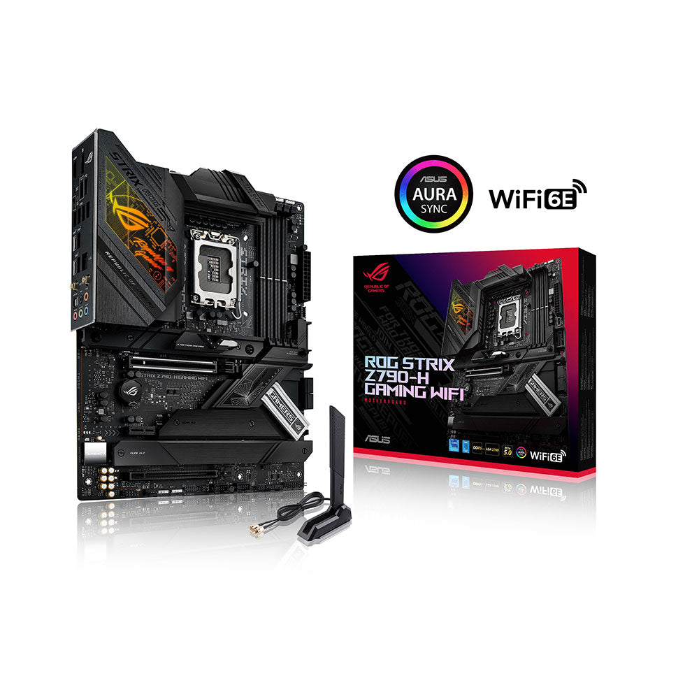 ASUS ROG STRIX Z790-H Gaming WiFi 6 DDR5 LGA 1700 ATX Motherboard - Compatible with 13th & 12th Gen Intel Core Processors | High-Performance Gaming PC Build | Perfect for Streaming, Esports & Content Creation