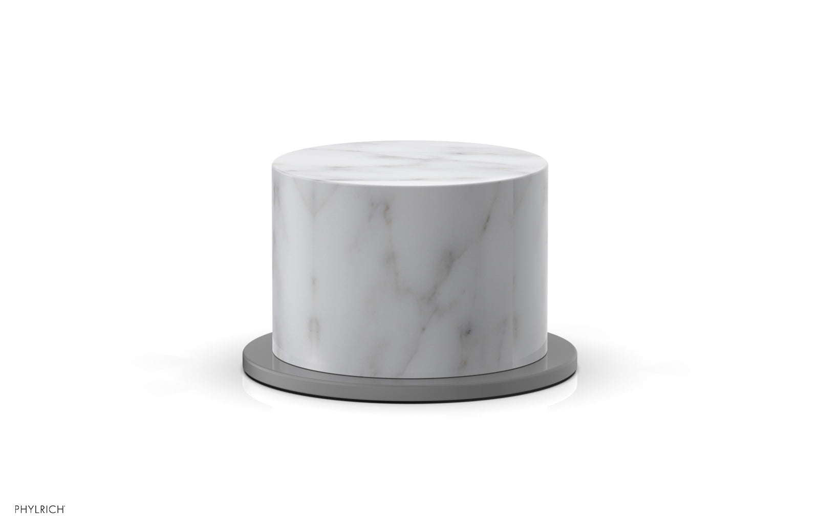 BASIC II Volume Control/Diverter Trim with White Marble Handle - 230 37 - Perfect for Bathroom and Shower Faucet Upgrades