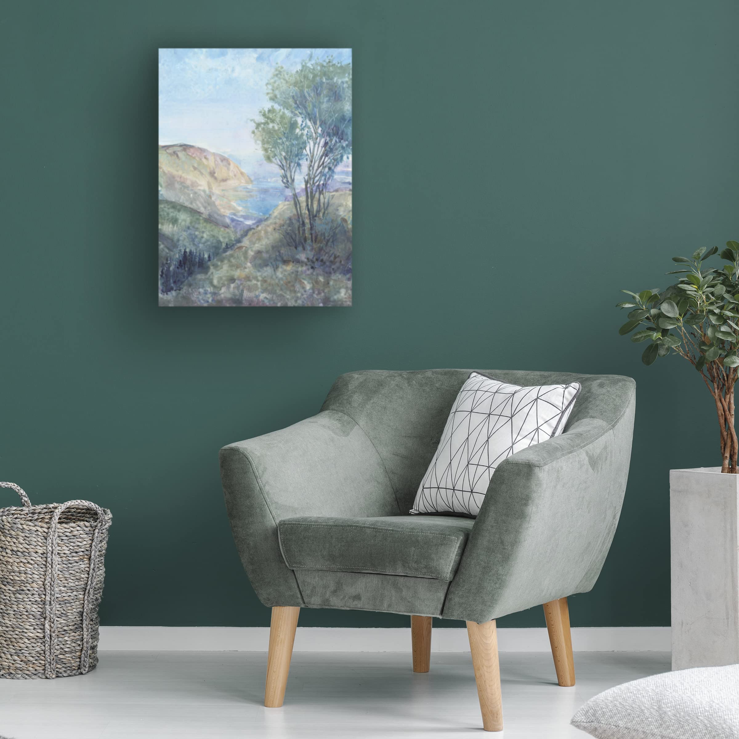 Scenic View II Canvas Art Print by Tim O'Toole - Stunning Landscape Wall Decor for Living Room, Bedroom & Office