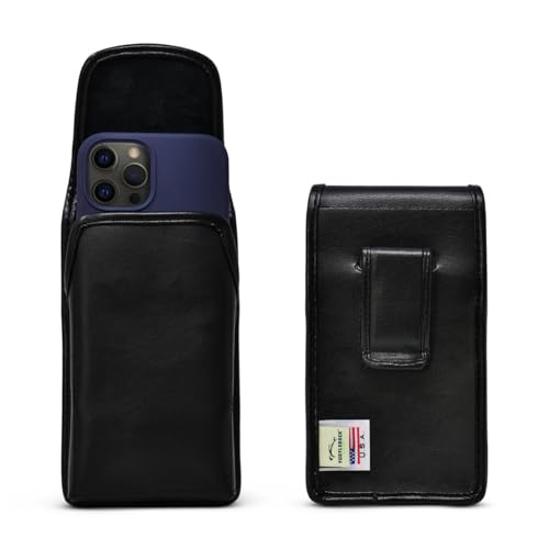 Vertical - Leather w/ Leather Clip