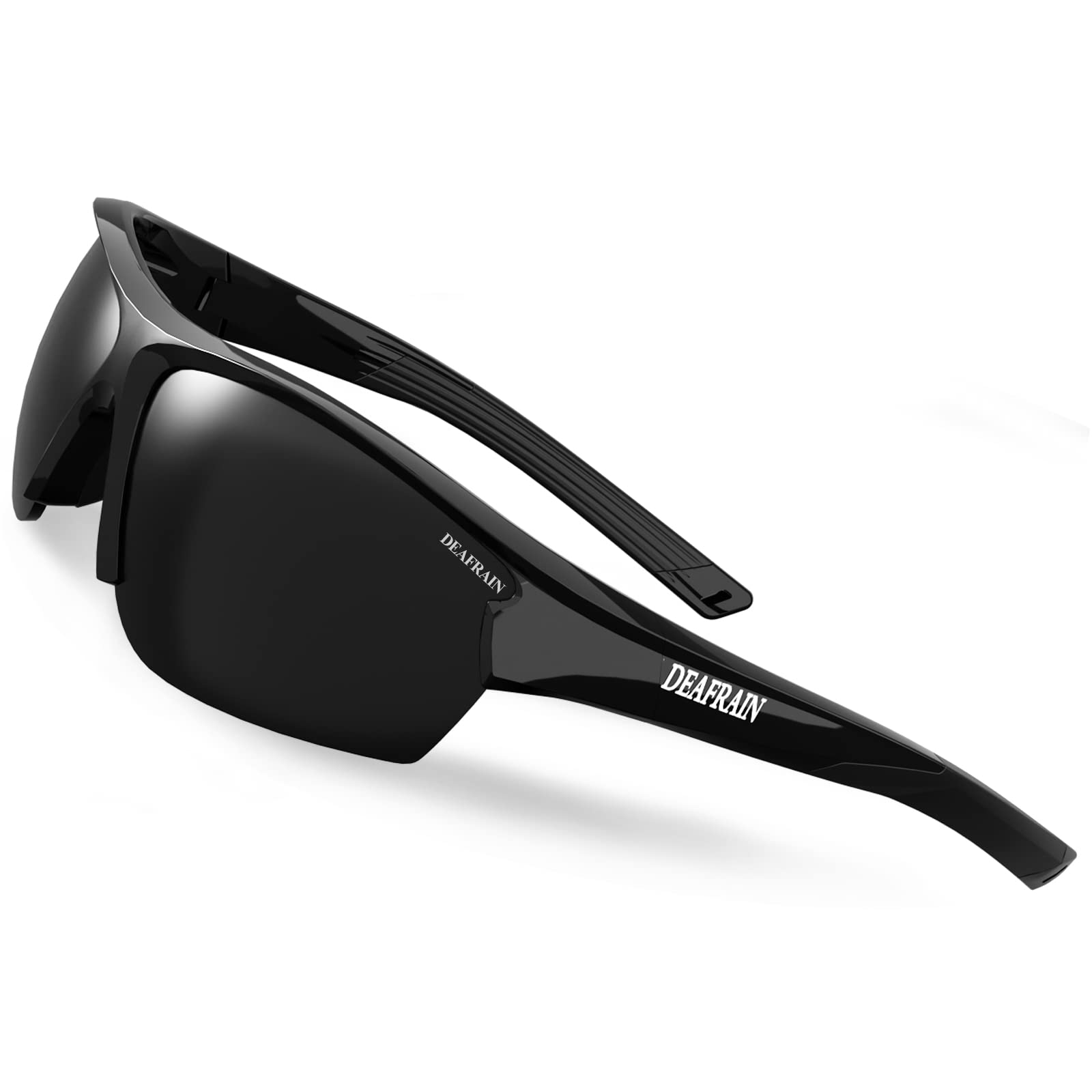 DEAFRAIN Polarized Sports Sunglasses for Men & Women - UV400 Protection for Baseball, Cycling, Fishing, Running, Golf - Perfect for Outdoor Activities & Summer Adventures