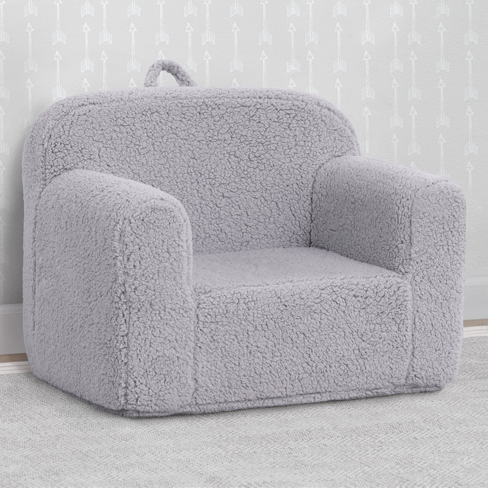Cozy Sherpa Chair for Kids - Soft & Warm Children's Lounge Chair - Perfect for Reading, Gaming & Relaxing in Bedroom or Playroom