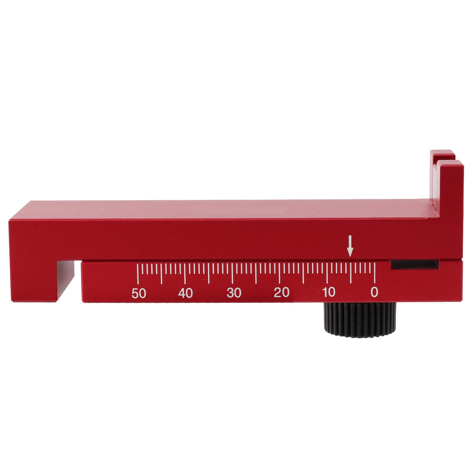 Precision Saw Gaps Gauge - 0-50mm Depth Measuring Ruler for Table Saw & Bevel Saw | Portable & High Accuracy Tool for Woodworking Projects & DIY Home Improvement