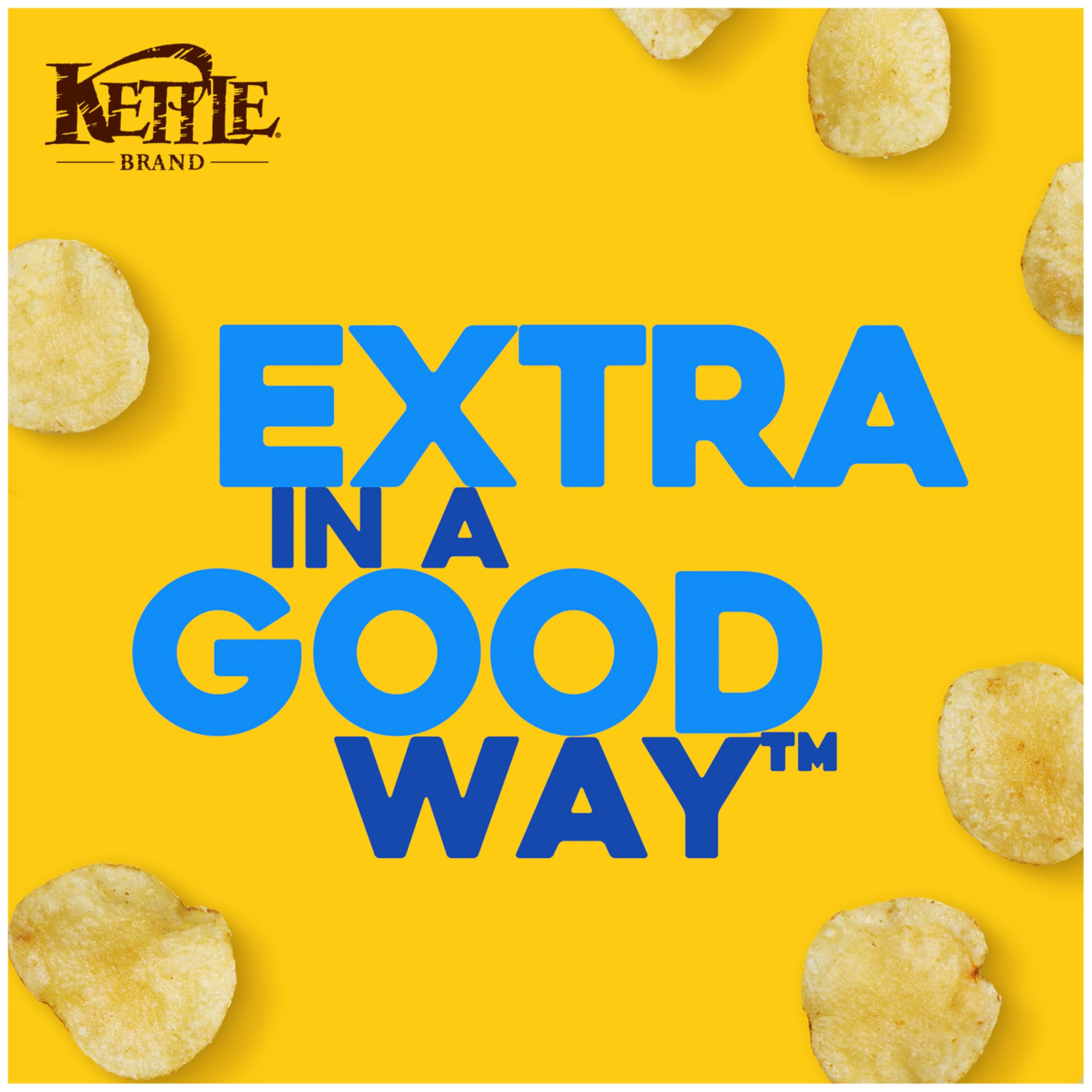 Kettle Brand Parmesan Garlic Potato Chips - 7.5 Oz Bag - Crunchy Snack for Parties, Picnics & Game Nights
