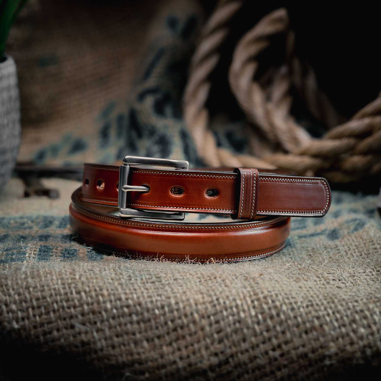 Premium Genuine Leather Dress Belt for Men - 1.25