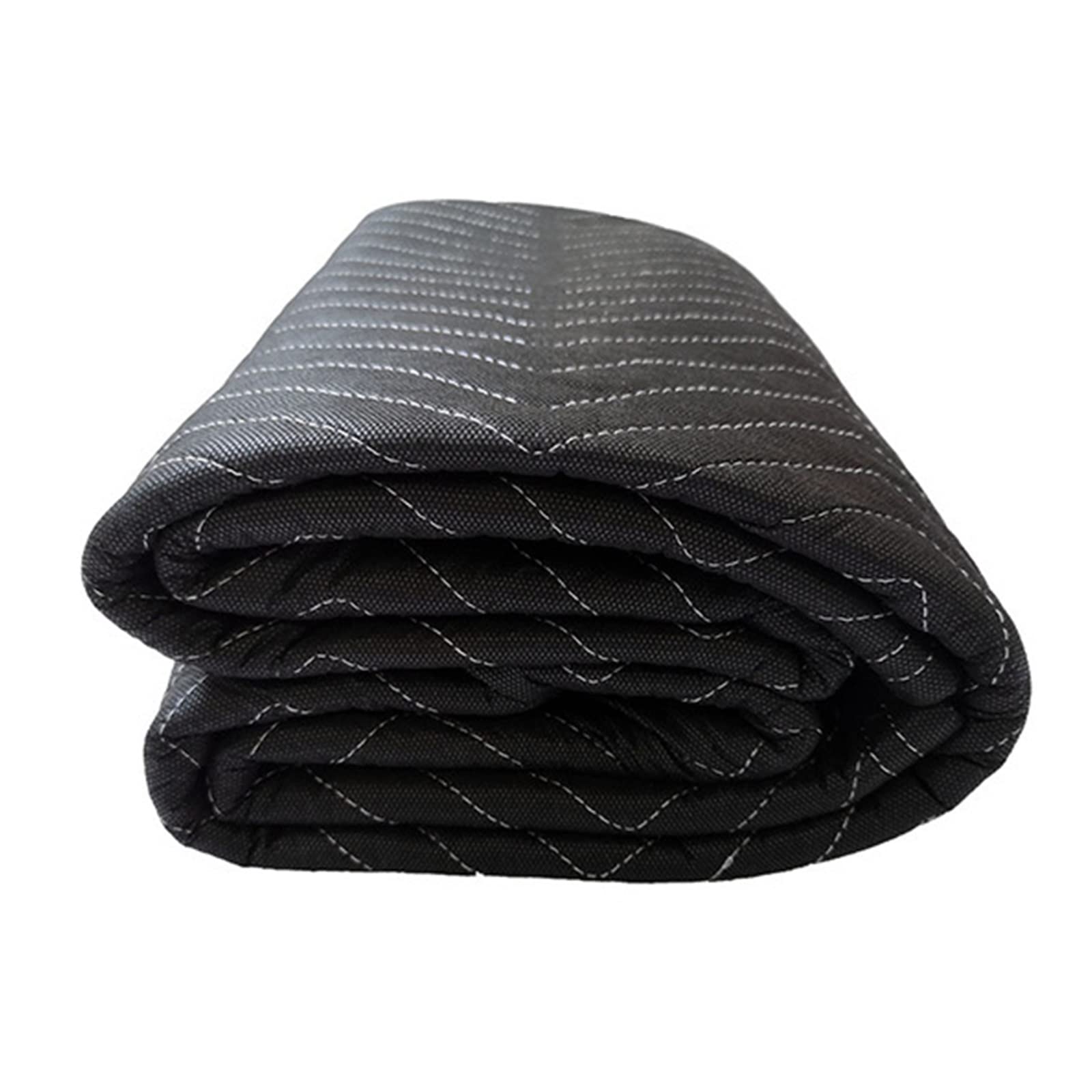 YXX Heavy Duty Moving Blankets - 4 Pack Thick Black Furniture Pads for Packing, Shipping & Protection (72