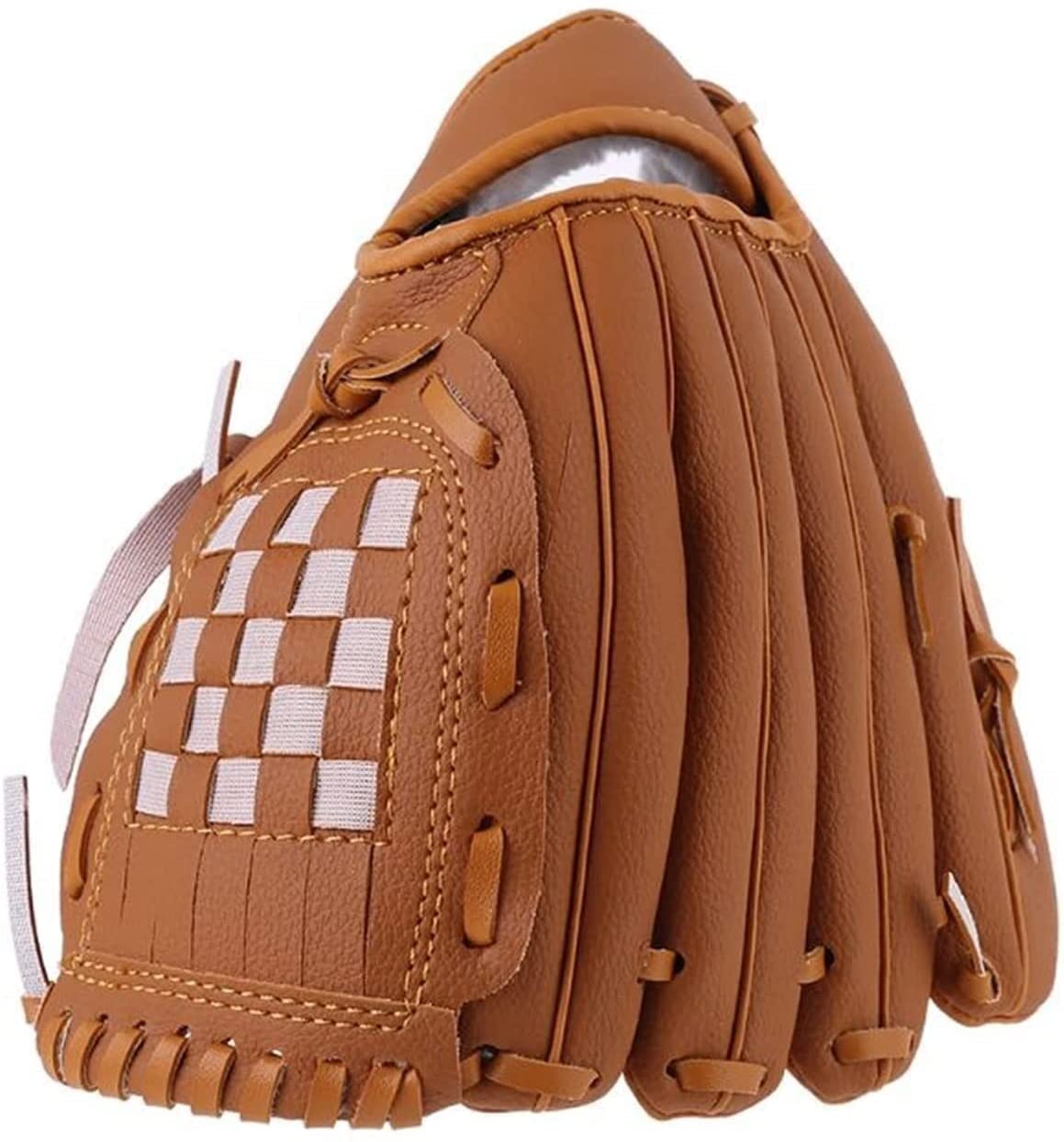 **KAMWD Baseball Glove for Kids & Adults - Small Size - Premium Leather Softball & Baseball Mitt for Training & Practice - Ideal for Outdoor Sports, Games, and Team Play**