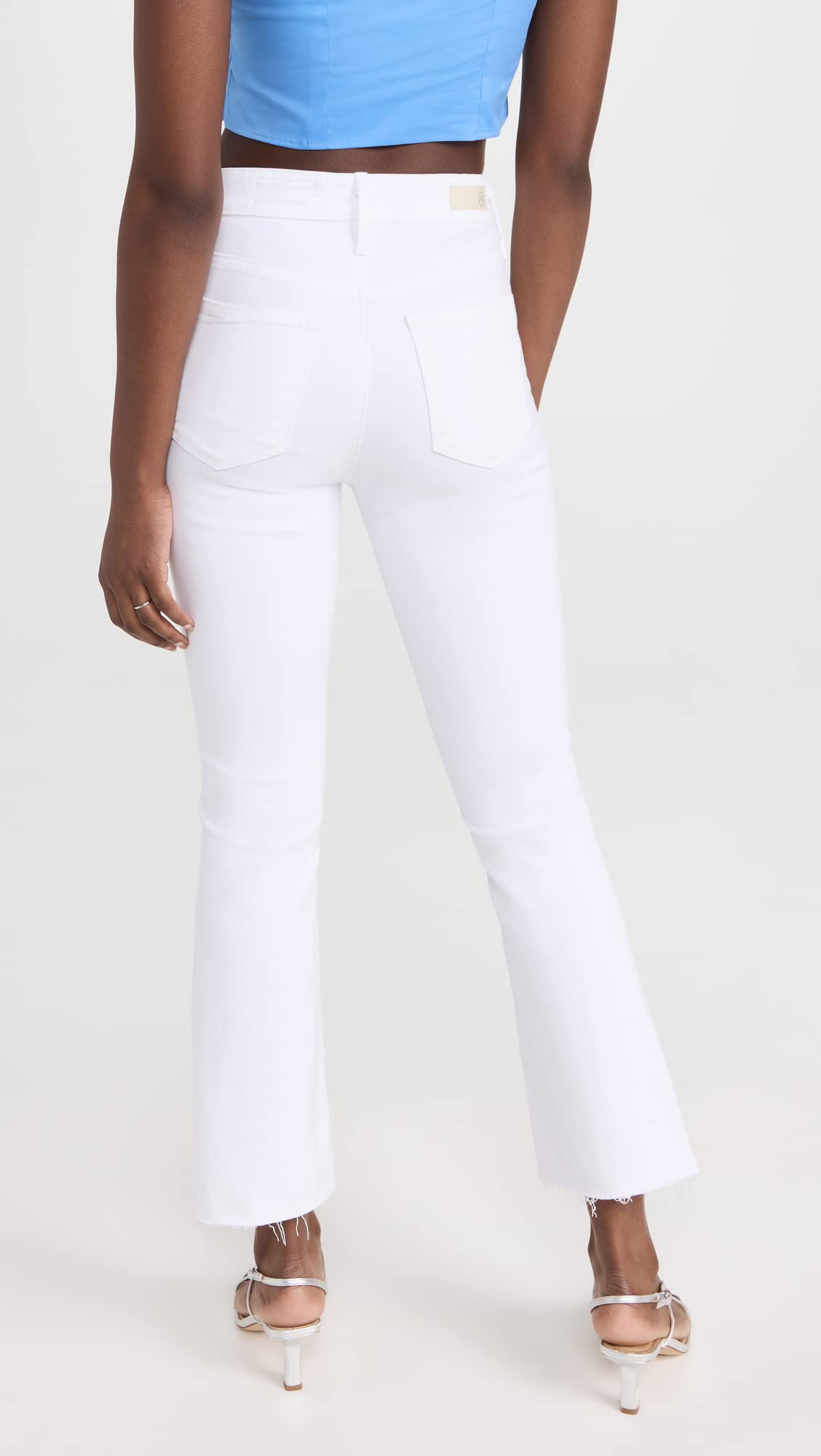 AG Adriano Goldschmied Women's Farrah Boot Crop Jeans - High Waisted Stretch Denim for Casual & Night Out | Perfect with Boots & Heels