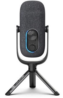 JLab Epic Talk USB Microphone - Professional Streaming & Podcasting Mic with Noise Reduction (Black/White) | Perfect for Gaming, Zoom Calls & Content Creation