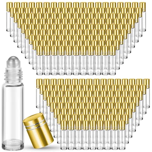 Clear with Gold Cap