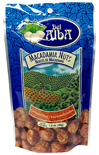 Del Alba Caramelized Macadamia Nuts 40g | Natural Healthy Snacks | Baked Not Fried | Perfect for Office Snacking, Travel & Gift Giving