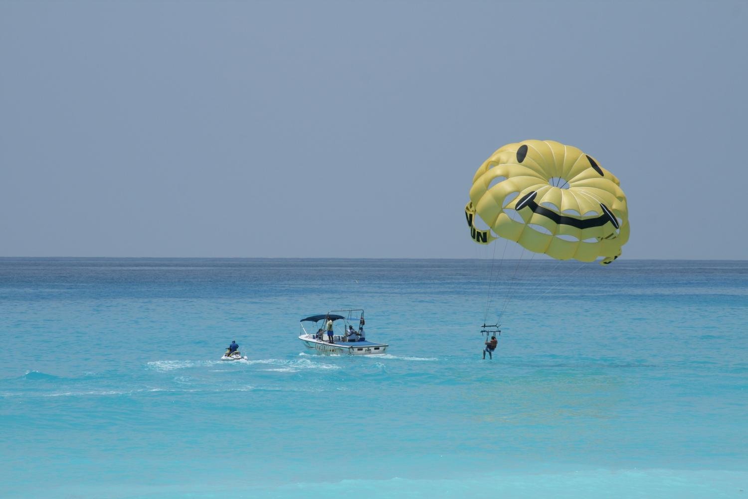 Jet Ski and Happy Parasail Peel and Stick Wall Decal - 72