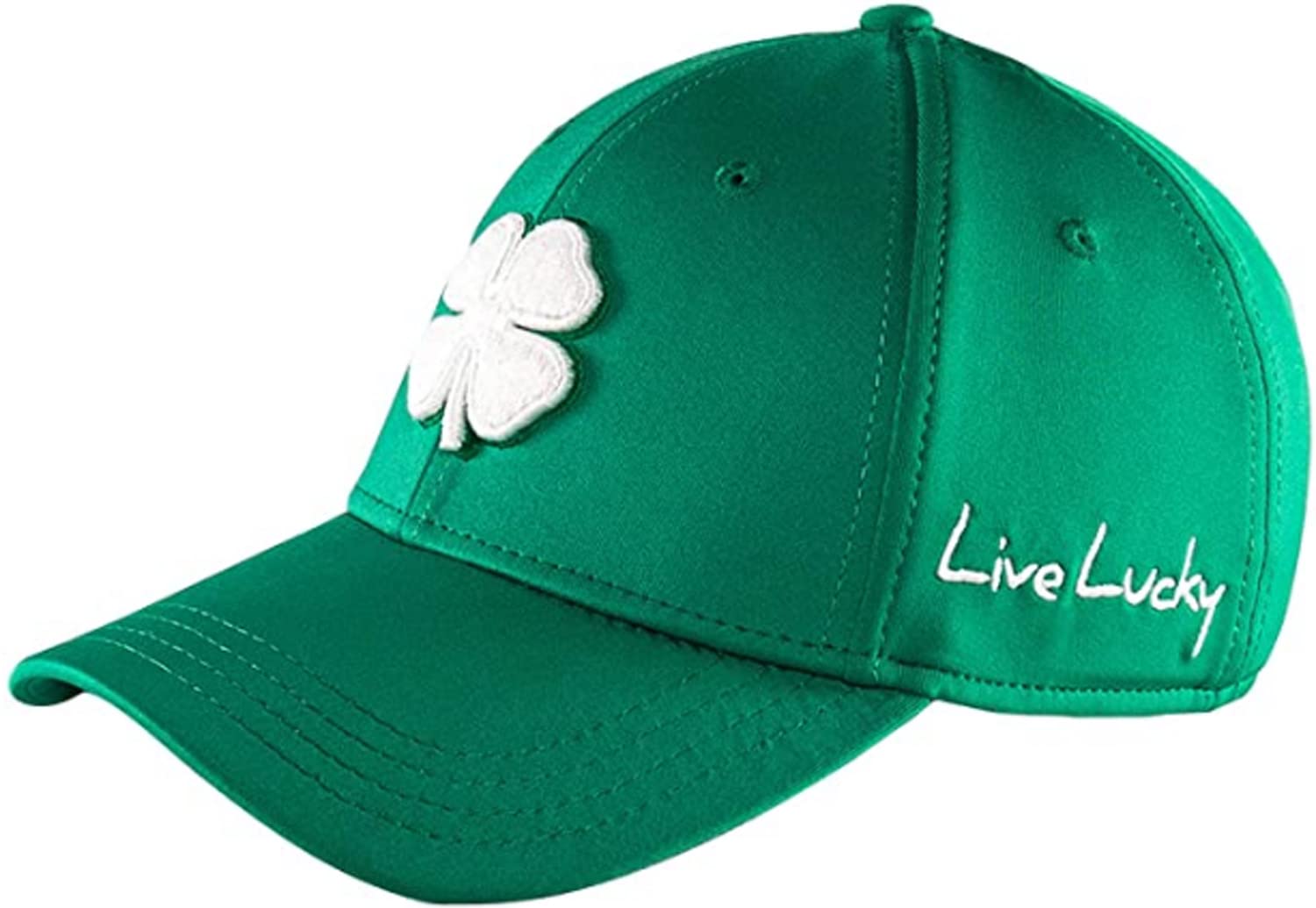 Black Clover Premium Fitted Cap - Green with White Clover - Size 58 for Anime Fans