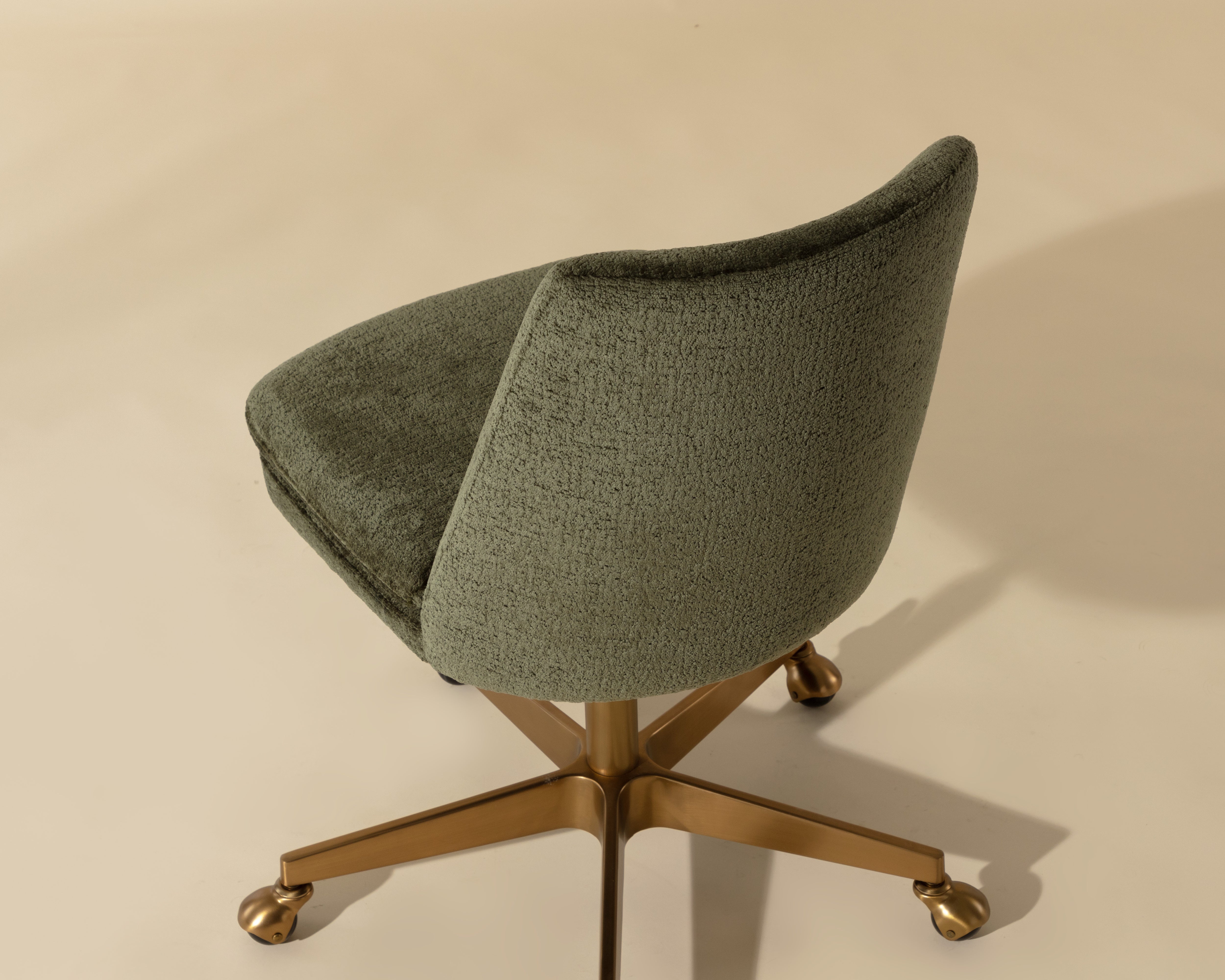 Berget Office Chair - Ergonomic Mesh Back Desk Chair with Adjustable Height, Bergen Olive - Perfect for Home Office, Gaming, and Workspace Comfort