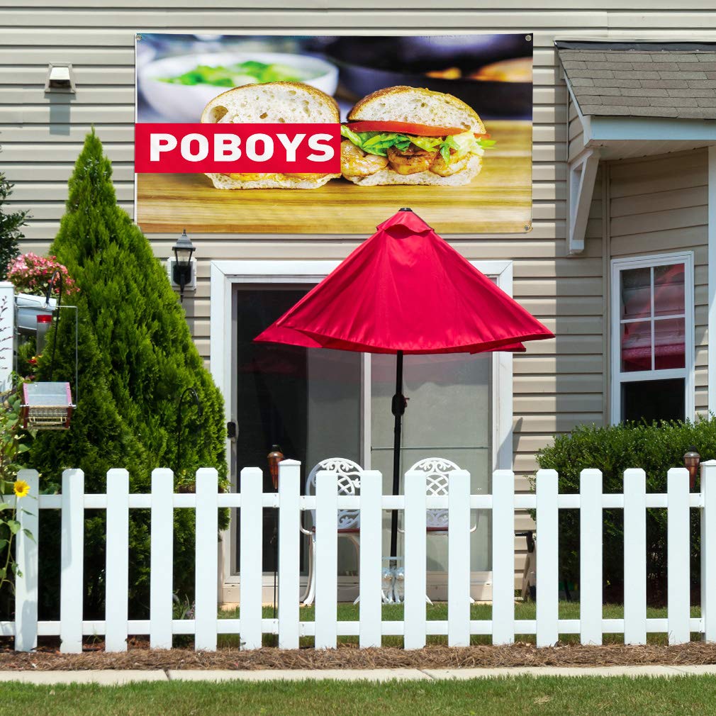 Vinyl Banner - 48x96 Inches, Weatherproof Outdoor Sign with 8 Grommets for Restaurant, Food & Industrial Advertising | Multiple Sizes Available | Perfect for Yard Signs, Business Promotion & Event Displays