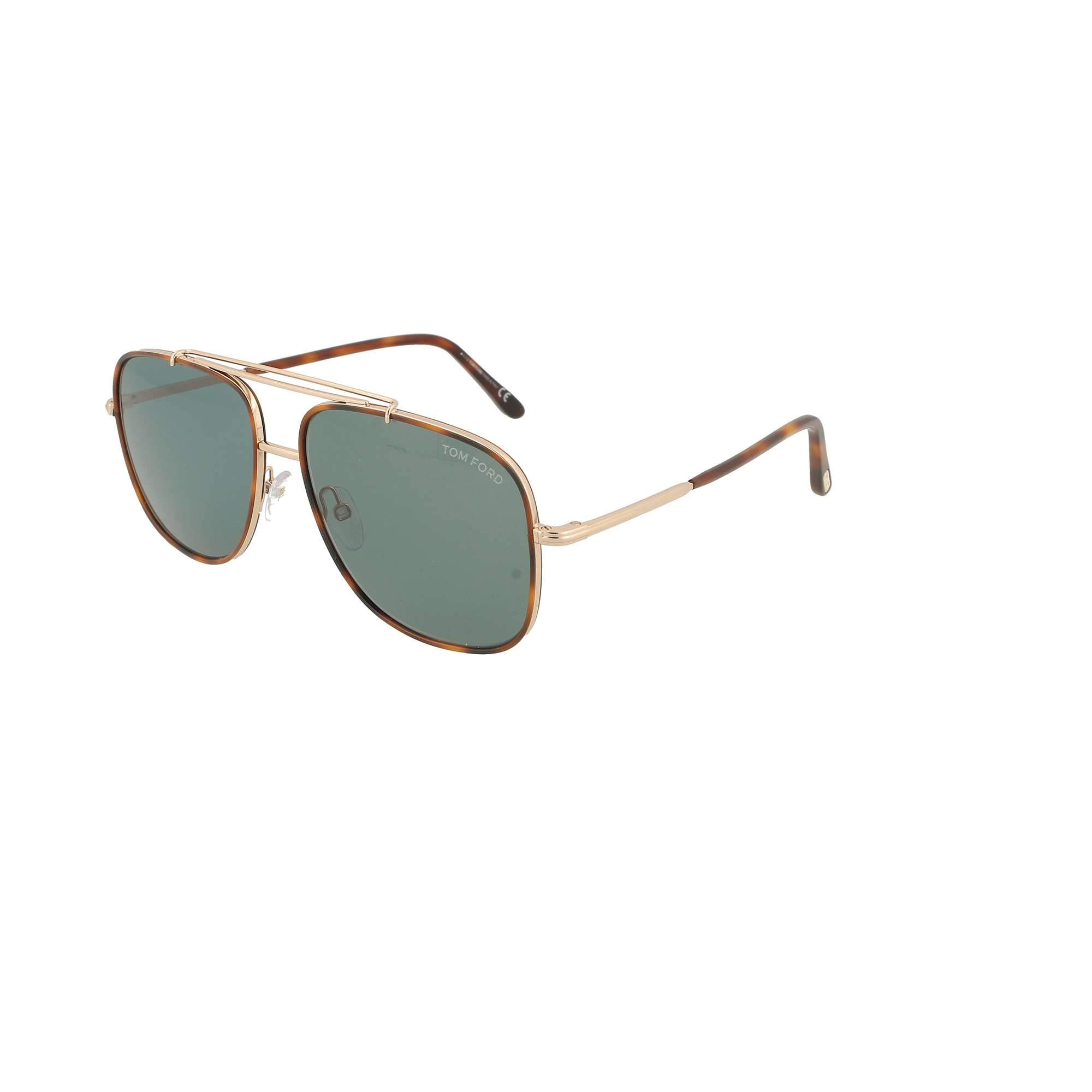 Tom Ford FT 0693 Benton Sunglasses - 28V Shiny Rose Gold Frame & Classic Havana Acetate Lenses - UV Protection for Women & Men - Perfect for Beach, Driving & Outdoor Activities