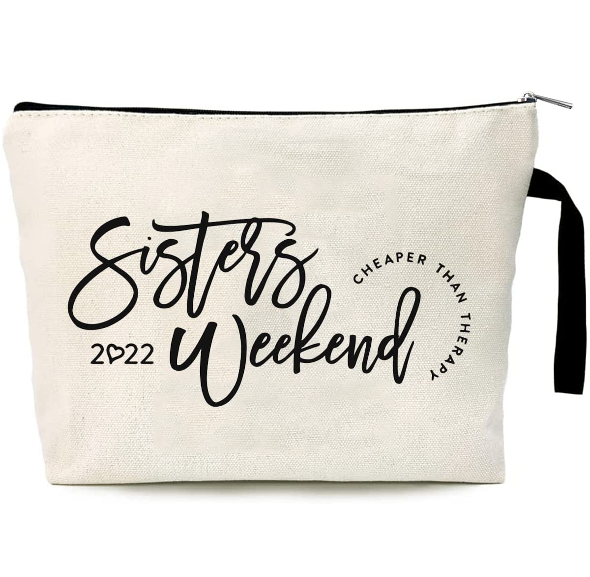 GXVUIS Women's Canvas Makeup Bag - Waterproof Travel Cosmetic Organizer for Toiletry Storage, Perfect Gift for Sisters, Girlfriends & Women | Great for Weekend Trips, Vacations & Daily Use