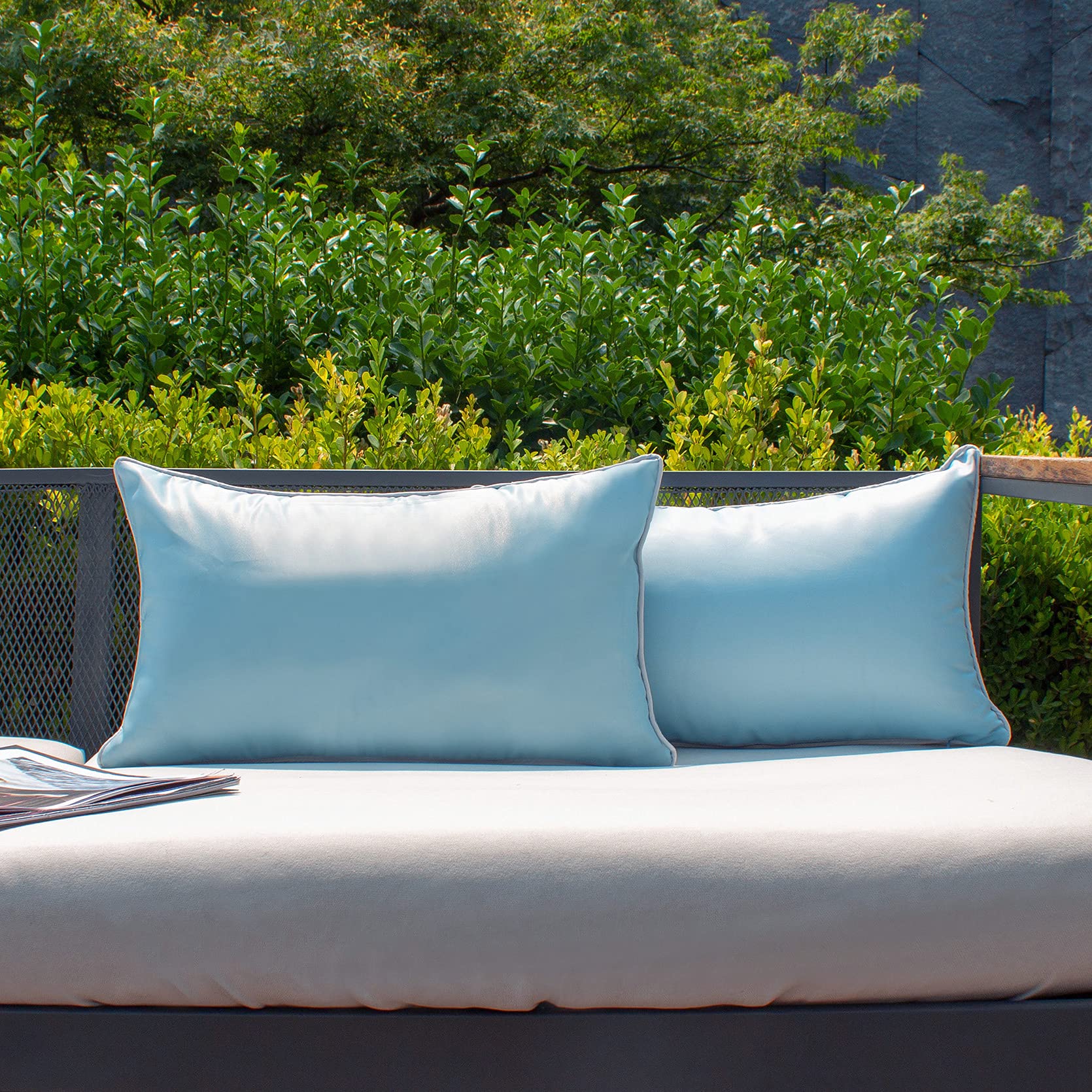 Kevin Textile 2-Pack Waterproof Outdoor Throw Pillow Covers - 12