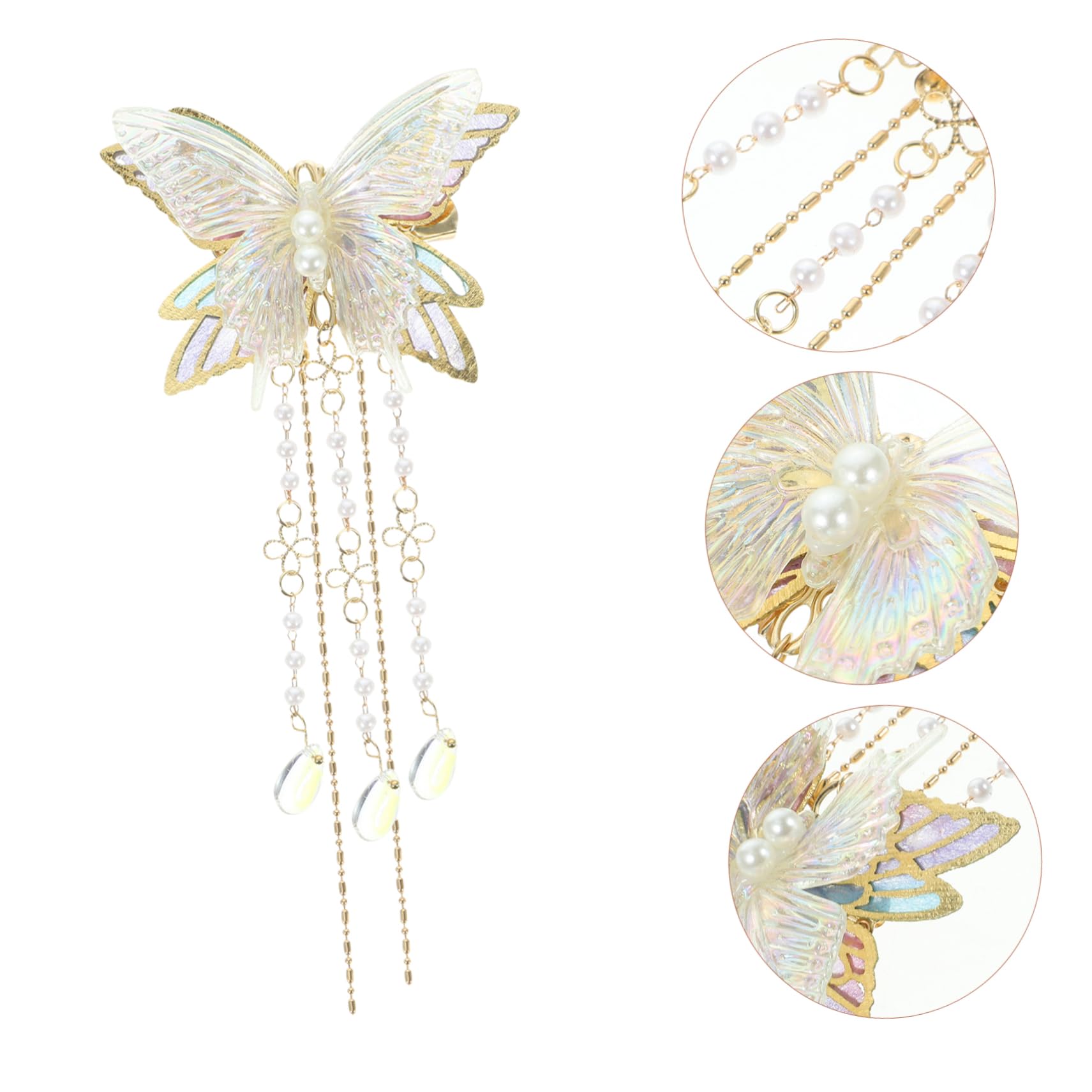 Elegant Moving Butterfly Hair Clip for Women - Adjustable Side Barrette Hair Accessories for Parties, Weddings & Everyday Wear