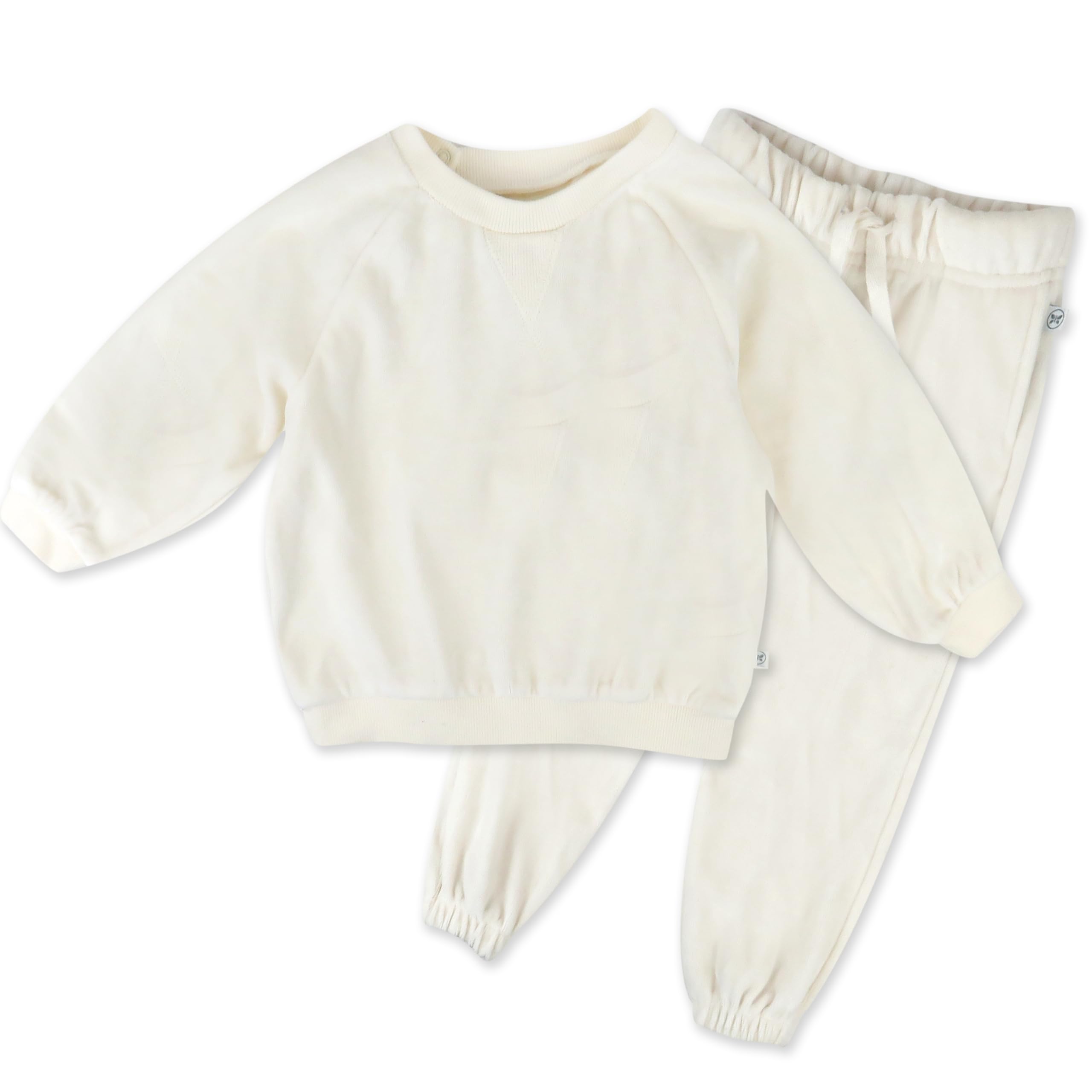 HONESTBABY Velour Pullover Hoodie & Zip Front Sweatshirt with Jogger Sweatpants Set - Cozy Outfit for Toddlers, Baby Boys & Girls - Perfect for Playdates, Family Outings and Casual Wear