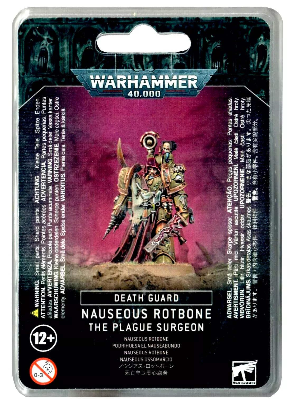 Games Workshop Death Guard Nauseous Rotbone - Warhammer 40k Chaos Space Marine Miniature for Tabletop Gaming & Collecting | Perfect for Wargaming Battles and Painting Projects