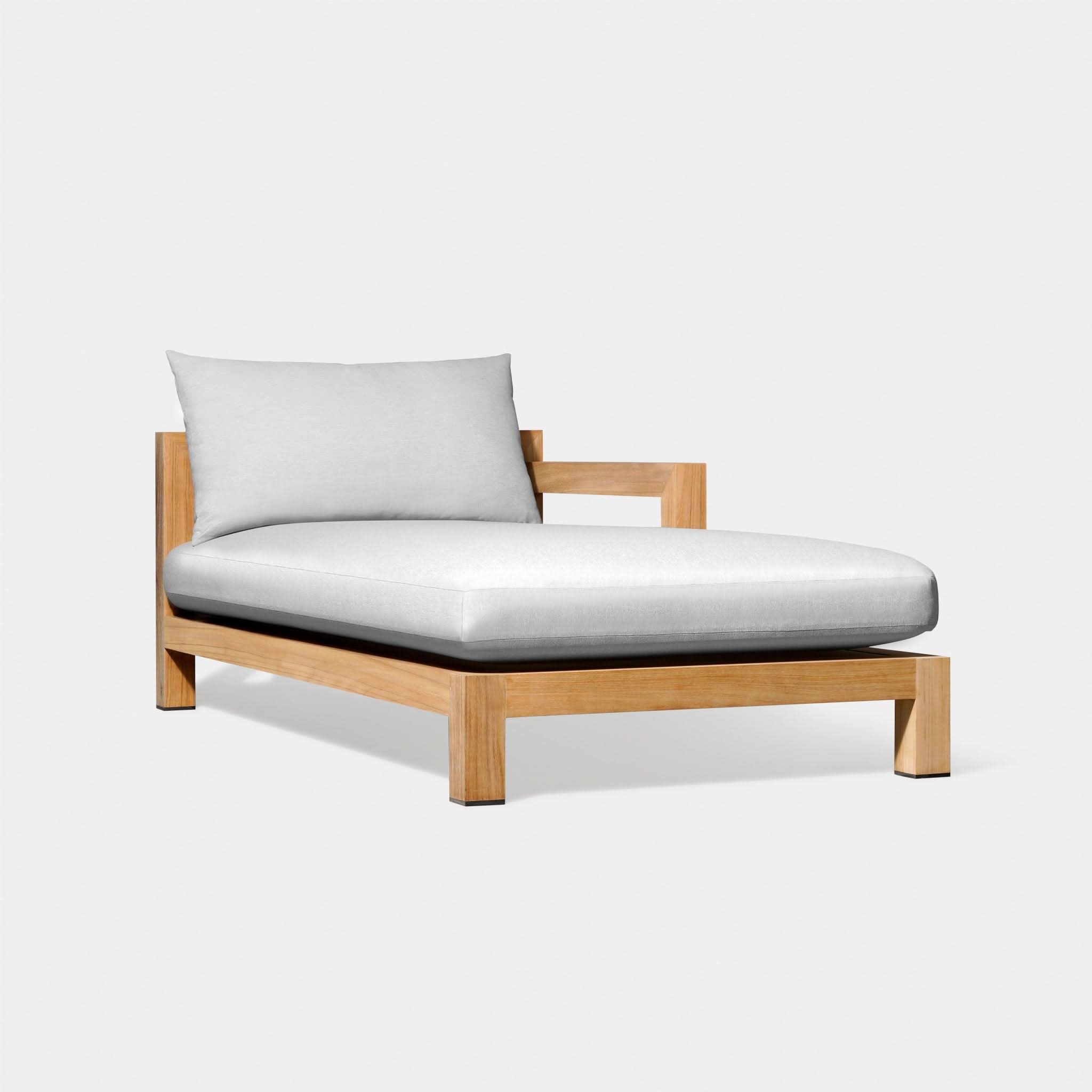 Premium Pacific Teak Chaise Lounge - Outdoor Patio Furniture for Poolside, Beach & Garden Relaxation - Weather-Resistant & Durable Teak Wood Design
