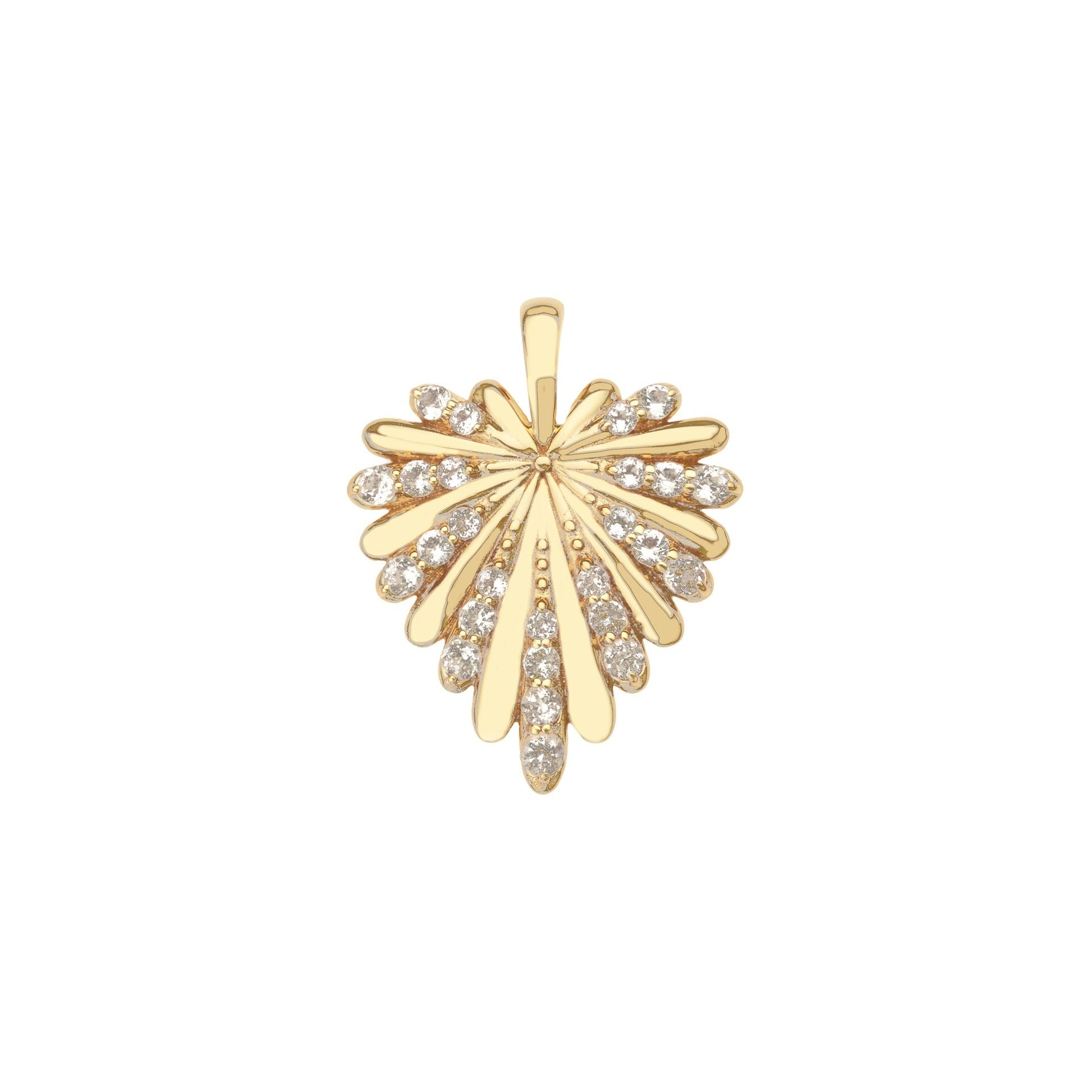 Jane Win LOVE Petite Embellished Full Heart Pendant Necklace - Dainty Gold Heart Jewelry for Women, Perfect Gift for Valentine's Day, Anniversary & Romantic Occasions