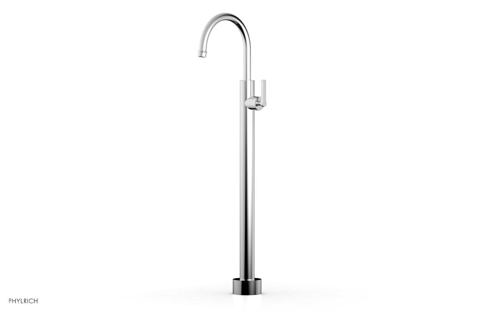 HEX MODERN Tall Floor Mount Tub Filler with Lever Handle 501 47 02 - Premium Bathroom Faucet for Modern Luxury Showers and Bathtubs