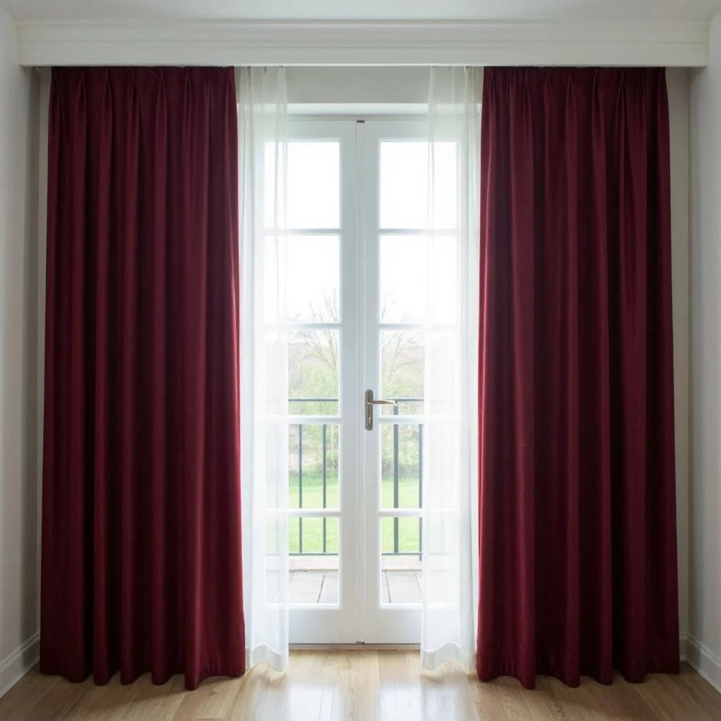 Luxury Plush Velvet Blackout Curtains for Bedroom - Custom Size Thermal Insulated Drapes for Living Room, Nursery & Home Theater (Room Darkening, Noise Reducing)
