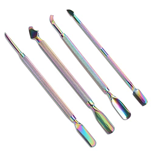 Professional Stainless Steel Nail Cuticle Pusher - Rust-Proof & Eco-Friendly Manicure Tool for Nail Salon & Home Use - Perfect for Manicurists, DIY Nail Care & Pedicures