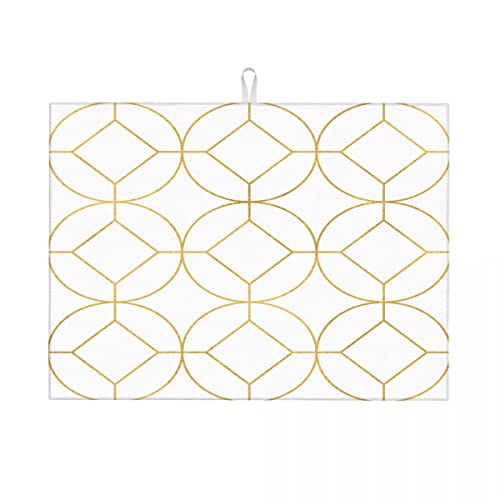 Gold Texture Geometry Checkered Curve_6