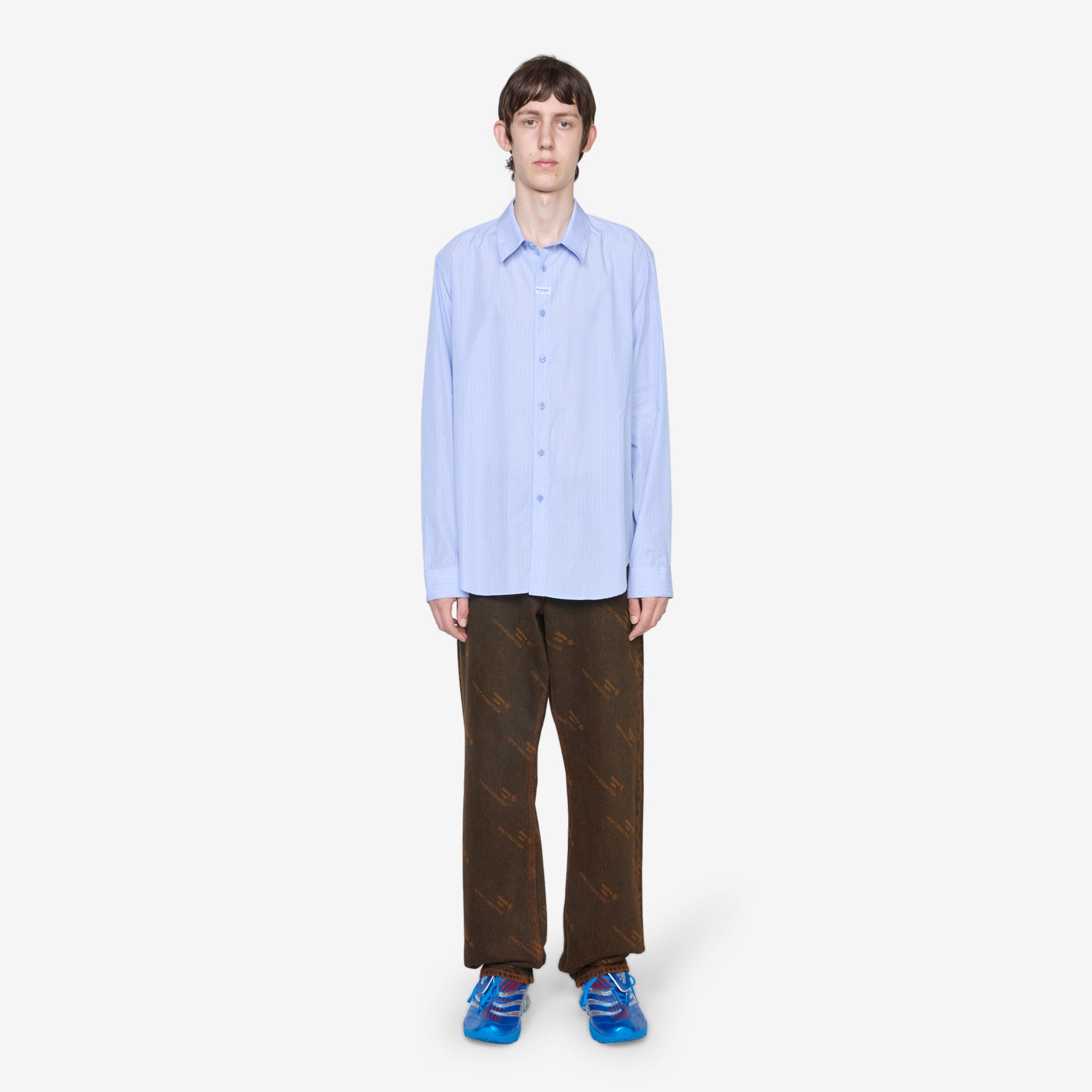 Classic Blue and White Striped Shirt for Men | Casual Button Down Shirt | Perfect for Office, Date Night & Outdoor Activities