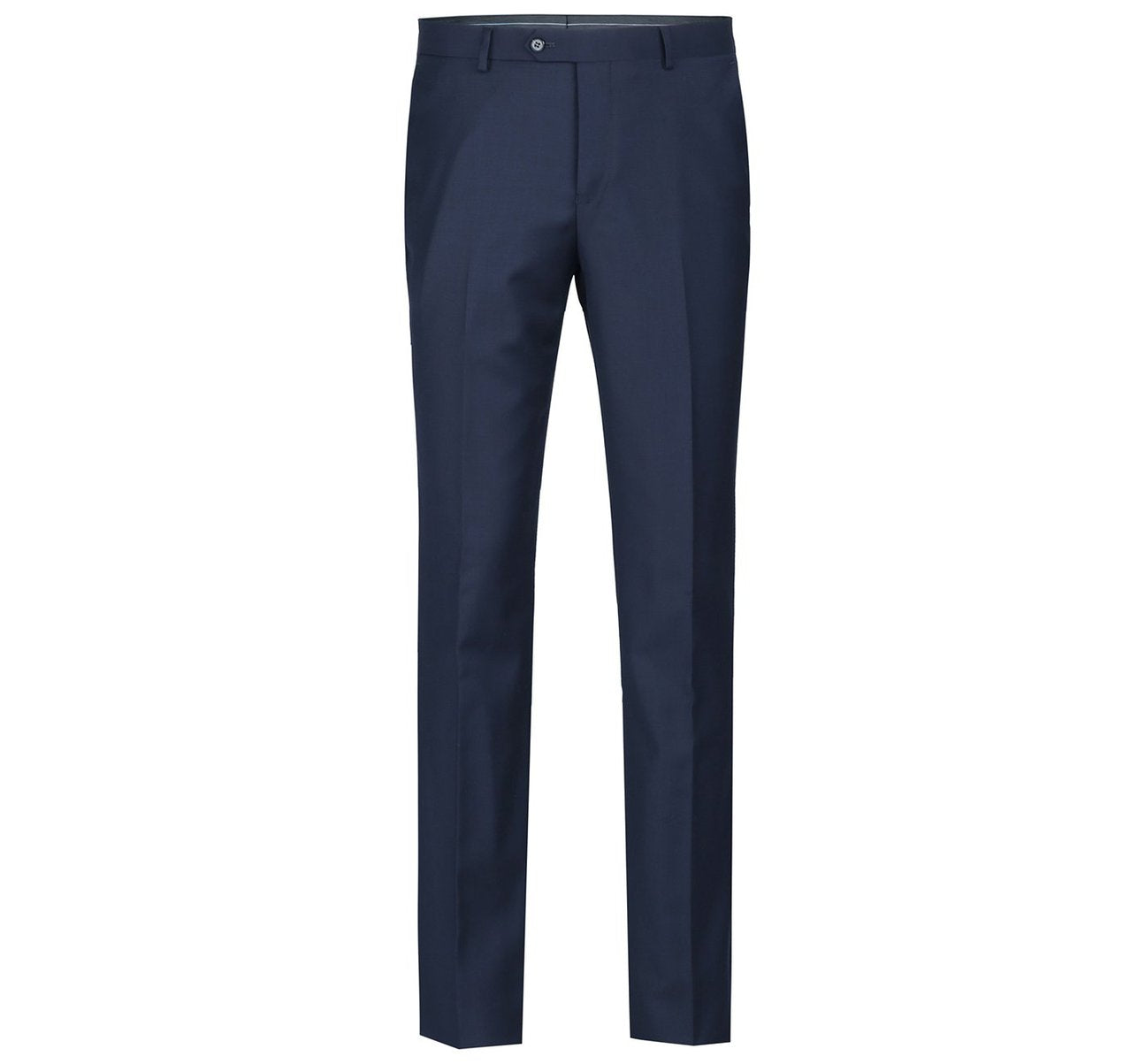 Alessandro Vitello by Renoir Navy Blue 2-Piece Slim Fit Notch Lapel Wool Suit for Men | Premium Business Attire & Formal Wedding Wear