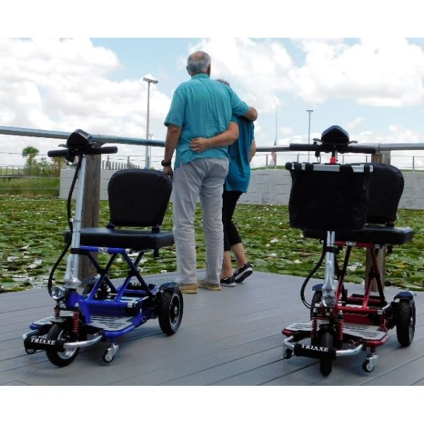 Triaxe Cruze Folding Mobility Scooter for Adults - Lightweight Electric Scooter with Long Battery Life - Perfect for Shopping, Travel & Outdoor Activities