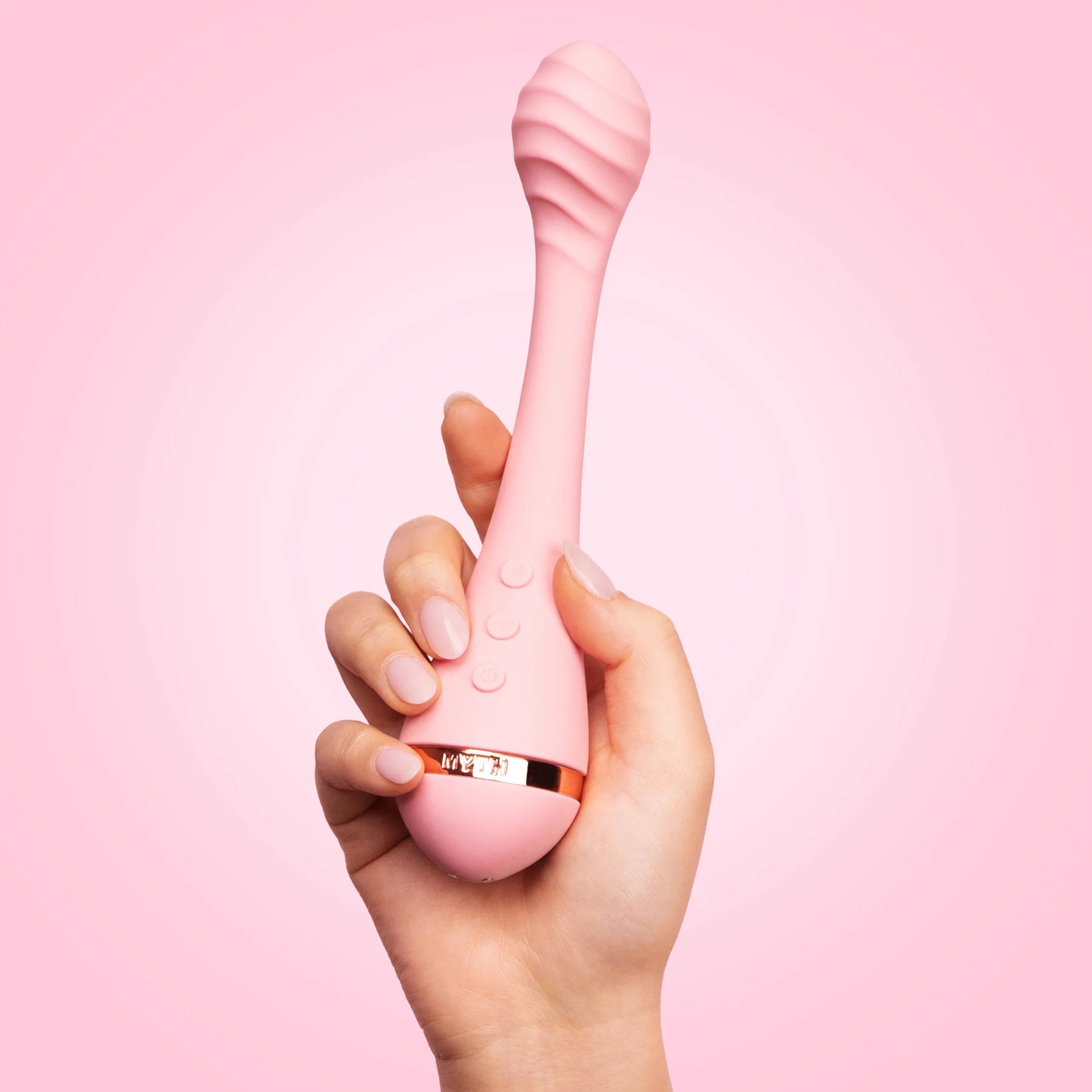 Myth Pink Rechargeable Textured G Spot Vibrator - Powerful Clitoral & G Spot Stimulation for Women - Perfect for Solo Play & Couples Intimacy