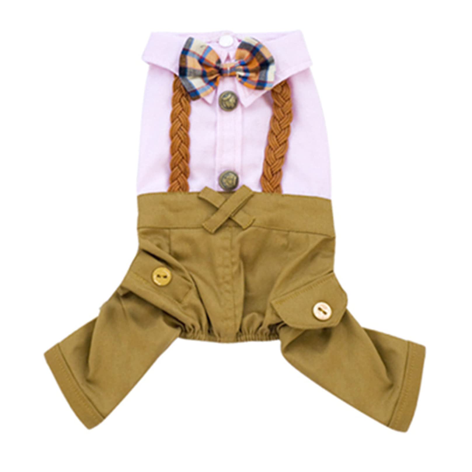 Comfortable & Lightweight Dog T-Shirt - Summer Pet Clothes with Bib for Puppies | Holiday Outfit for Small Dogs | Perfect for Outdoor Walks & Special Occasions