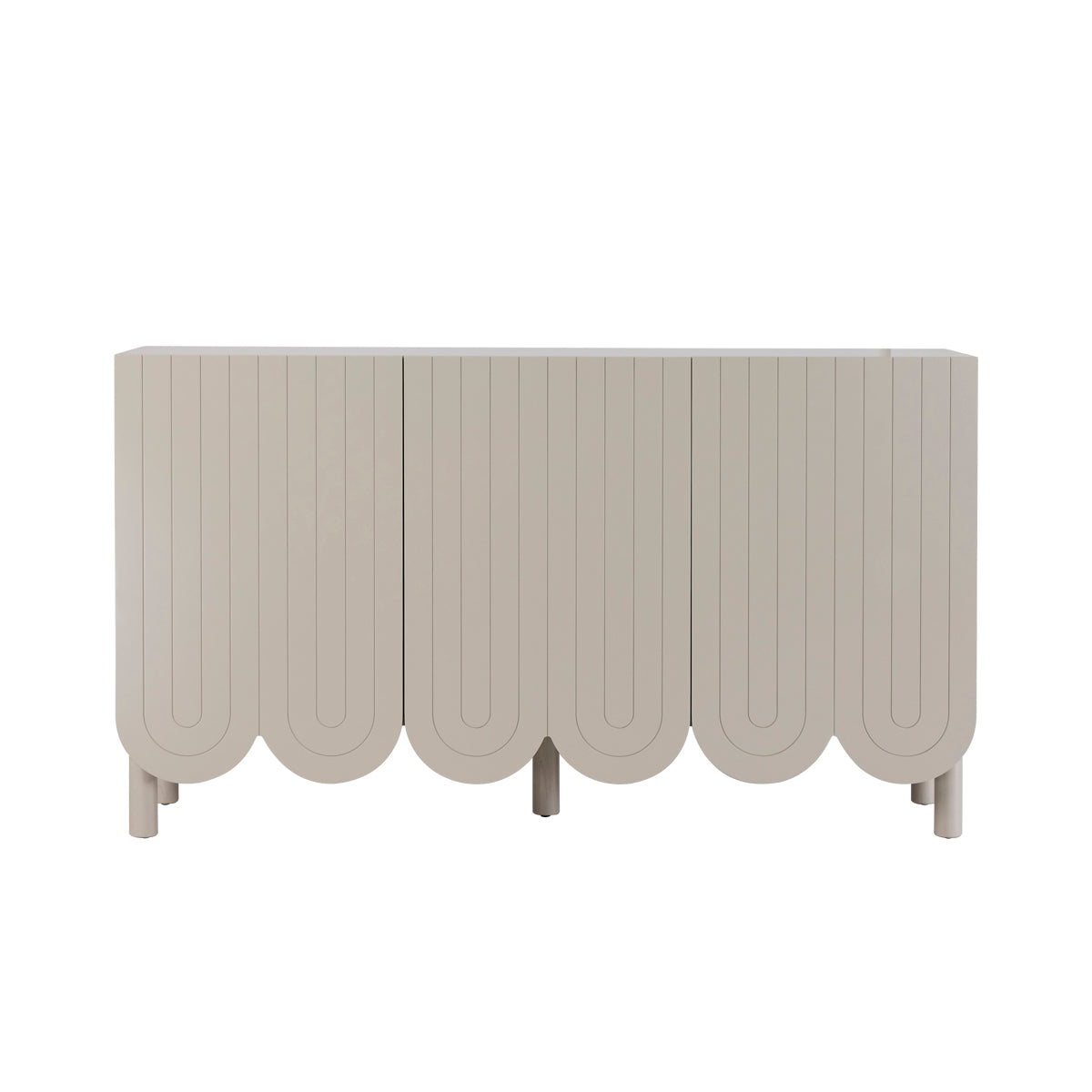 Dune Rise Buffet Unit - Modern Sideboard Cabinet for Dining Room, Living Room & Entryway Storage | Stylish Home Decor Furniture for Small Spaces