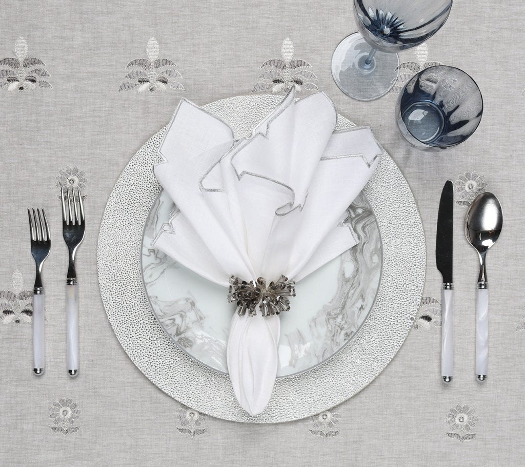 Premium Stone-Look Pebble Placemats Set of 4 - Non-Slip Waterproof Table Mats for Dining, Kitchen, and Outdoor Use - Elegant Home Decor for Parties & Daily Meals